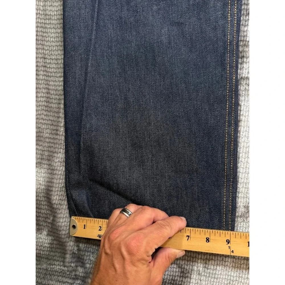 Levis 501 Original Fit Jeans Mens 44x32 Dark Indigo Shrink To Fit Button Fly NEW